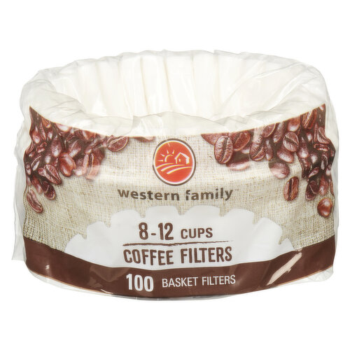 western Family - Basket Coffee Filters 8-12 Cups