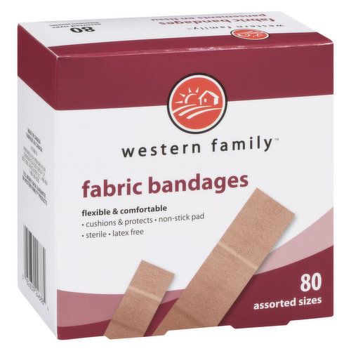 Western Family - Fabric Bandages Assorted Sizes