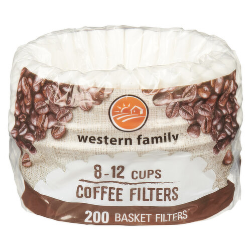 western Family - Basket Coffee Filters