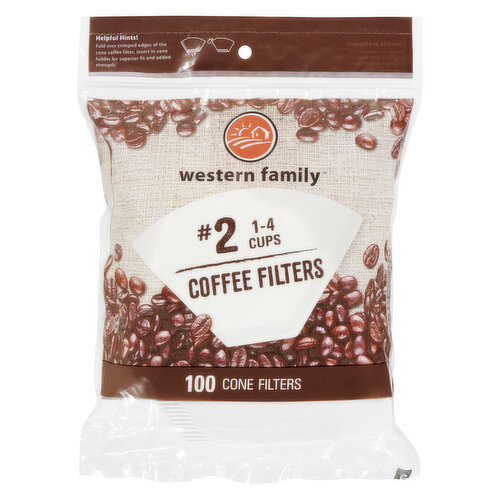 Western Family - Cone Coffee Filters #2 1-4 Cups