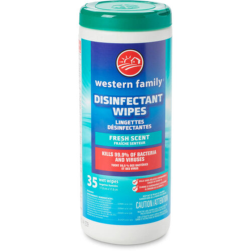 Western Family - Disinfecting Wipes Fresh Scent