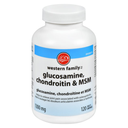 Western Family - Glucosamine Chondroitin & MSM 1300mg