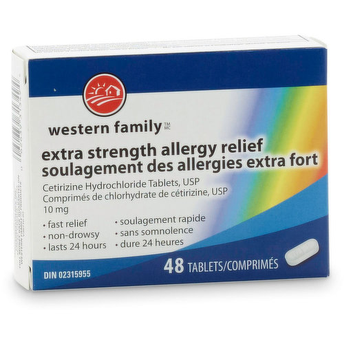 Western Family - Extra Strength Allergy Relief - 48 tablets