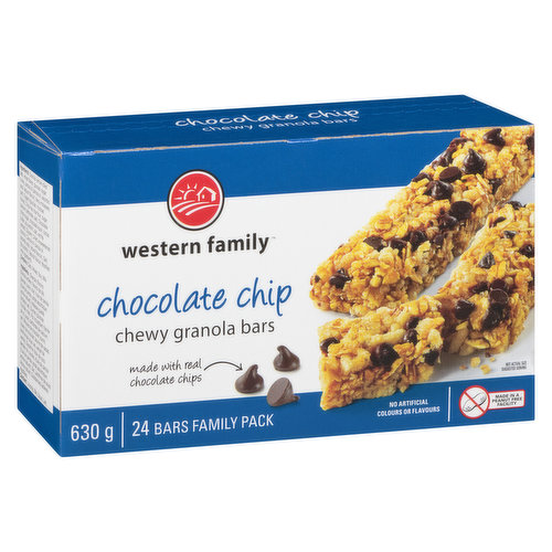 western Family - Chewy Granola Bars - Chocolate Chip