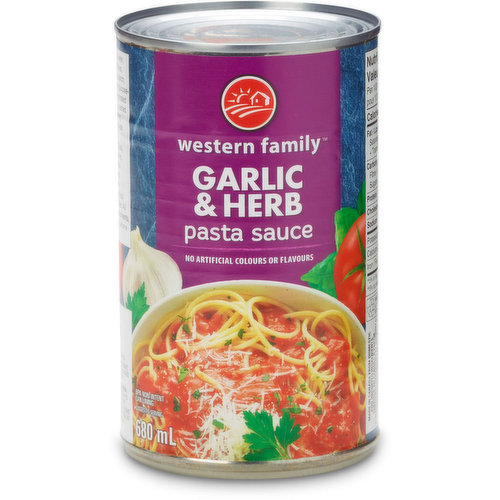 Western Family - Garlic & Herb Pasta Sauce