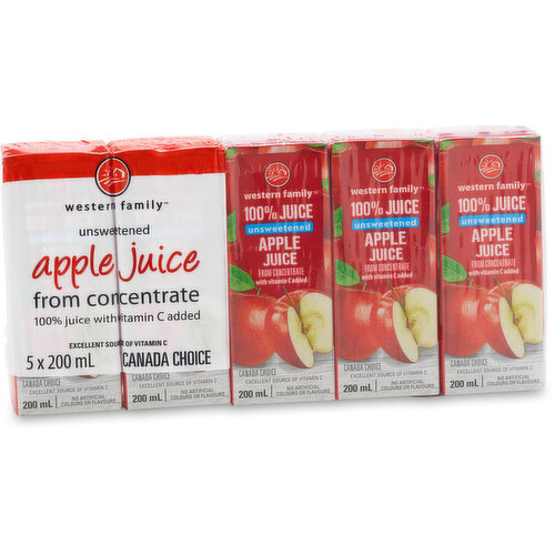 Western Family - Apple Juice, Unsweetened