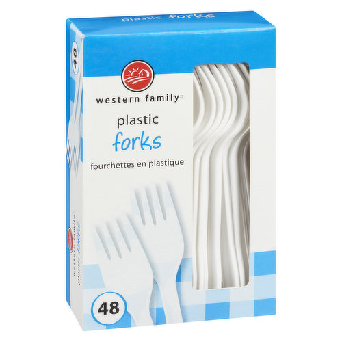 Disposable forks. Great for outdoor picnics or camping.