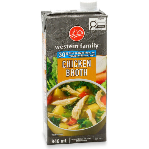 Western Family - Chicken Broth 25% Less Sodium