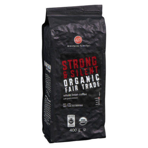 Western Family - Organic Whole Bean Coffee - Strong & Silent