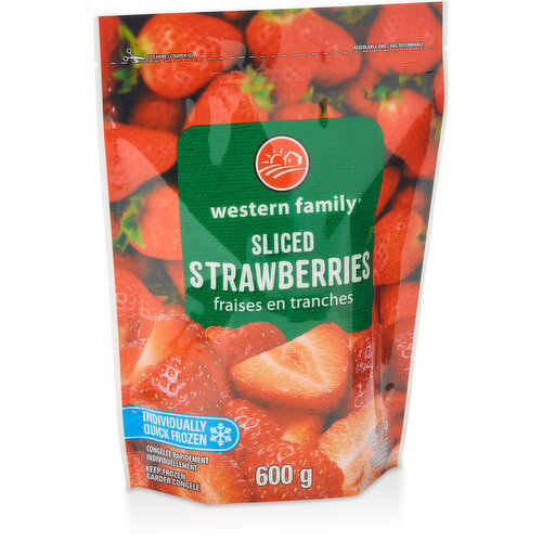 Western Family - Sliced Strawberries Frozen