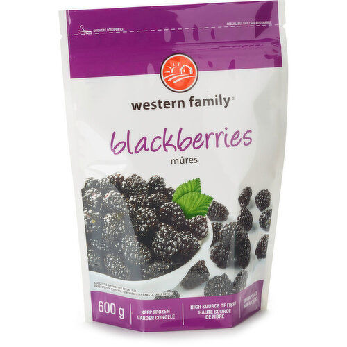 Western Family - Frozen Blackberries, Unsweetened