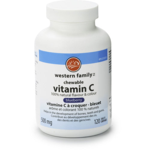 Western Family - Chewable Vitamin C Blueberry