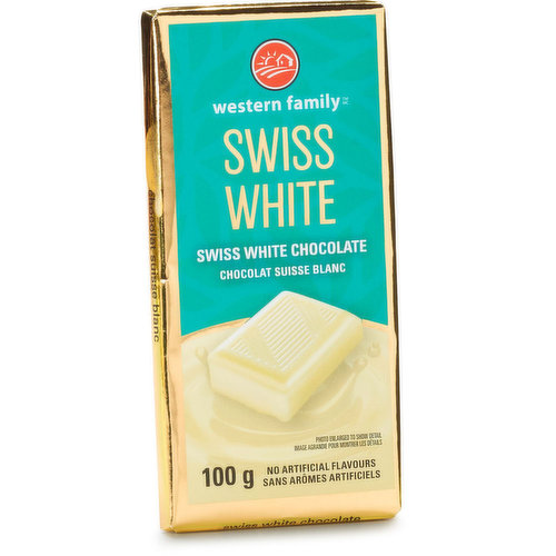 Western Family - Swiss White Chocolate Bar
