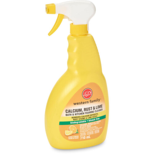 Western Family - Bath And Kitchen Citrus Scented Foaming Cleaner