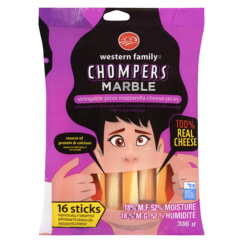 Western Family - Chompers Marble String Cheese - Save-On-Foods