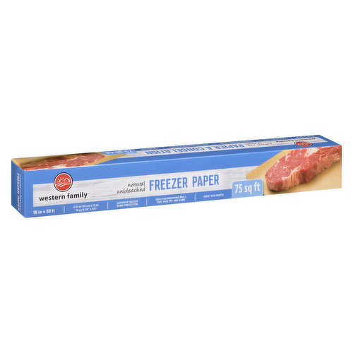 Western Family - Freezer Paper - Natural Unbleached 75ft