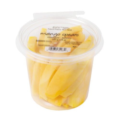 Western Family - Mango Spears, Fresh Cut