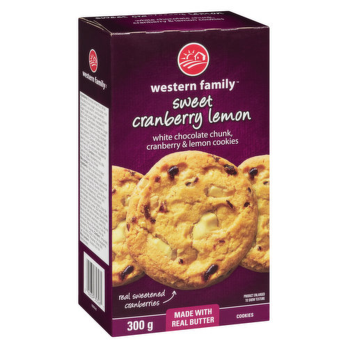 Western Family - Sweet Cranberry Lemon Cookies