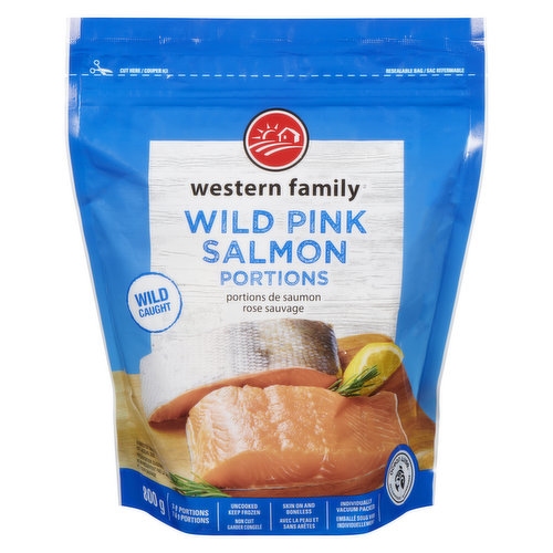 Western Family - Wild Pink Salmon Portions