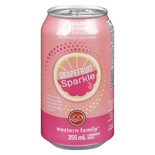 Western Family - Grapefruit Sparkle Sprkling Water