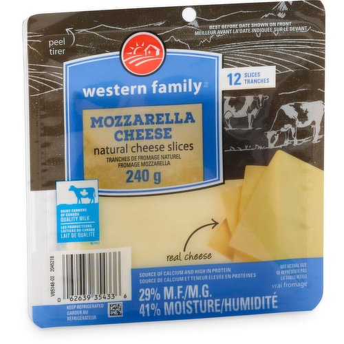 Western Family - Mozzarella Cheese Slices