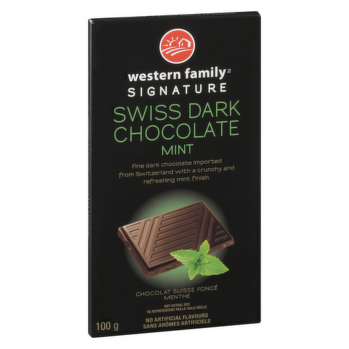 Western Family - Signature Swiss Dark Chocolate - Mint