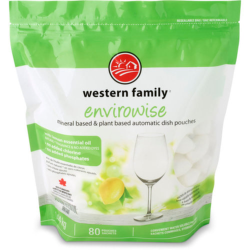 Western Family - Envirowise Dish Pouches - Lemon