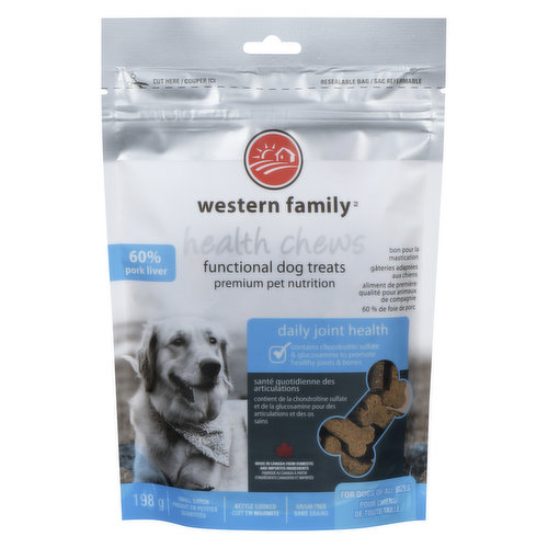 western Family - Health Chews Dog Treats - Daily Joint Health