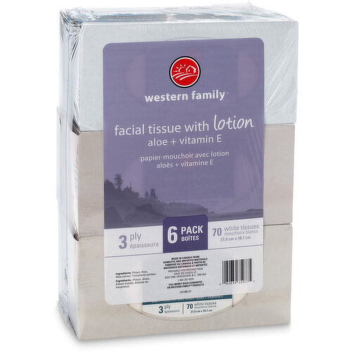 Western Family - Lotion Facial Tissue