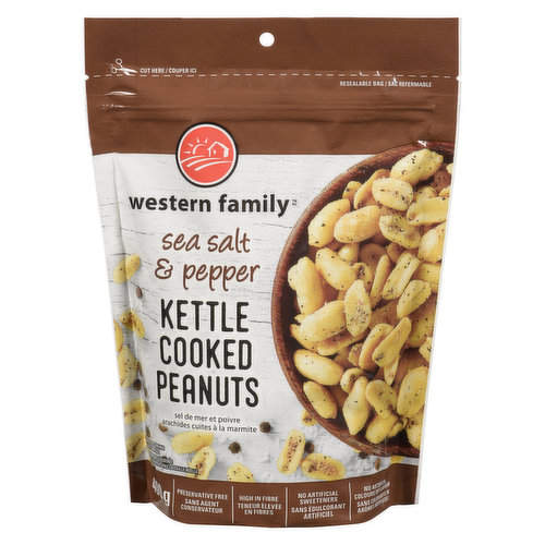 Western Family - Kettle Peanuts - Sea Salt & Pepper