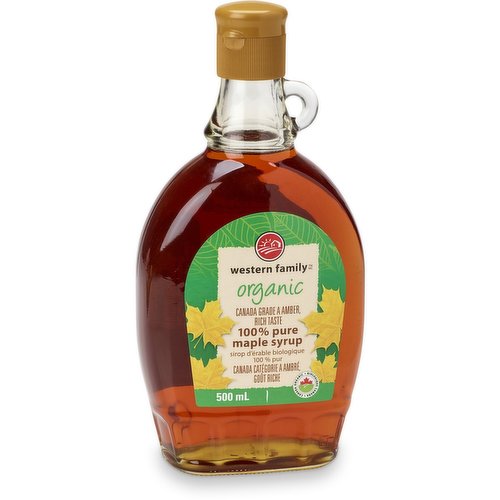 Western Family - Organic Maple Syrup 100% Pure - Amber