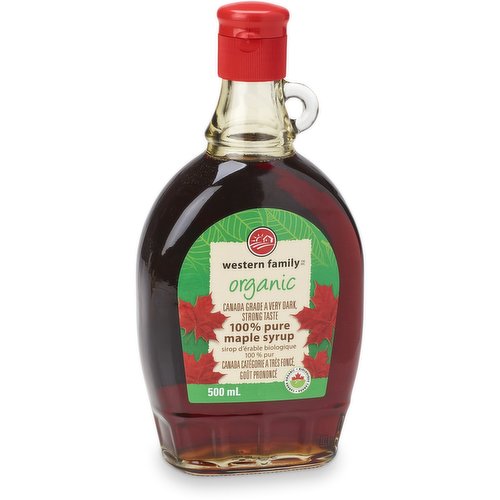 Western Family - Organic Maple Syrup 100% Pure - Very Dark