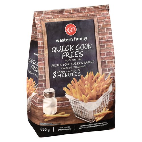 Quick cook fries are an easy side dish to complete any meal.