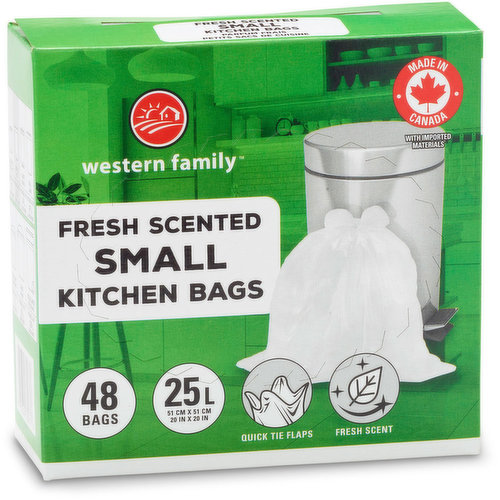 Western Family - Small White Scented Bags 25L