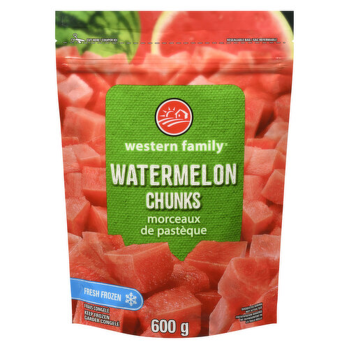 western Family - Frozen Fruit, Watermelon Chunks