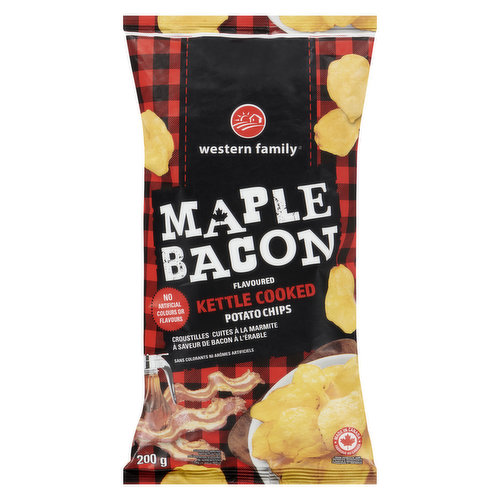 No artificial colours or flavours, kettle cooked potato chips