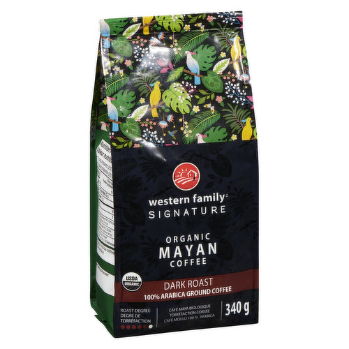 Western Family - Signature Organic Mayan Ground Coffee, Dark Roast