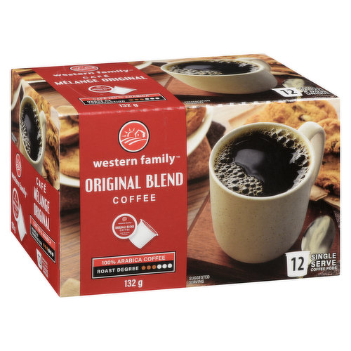 Western Family - Original Blend Coffee K-Cups, Medium Roast