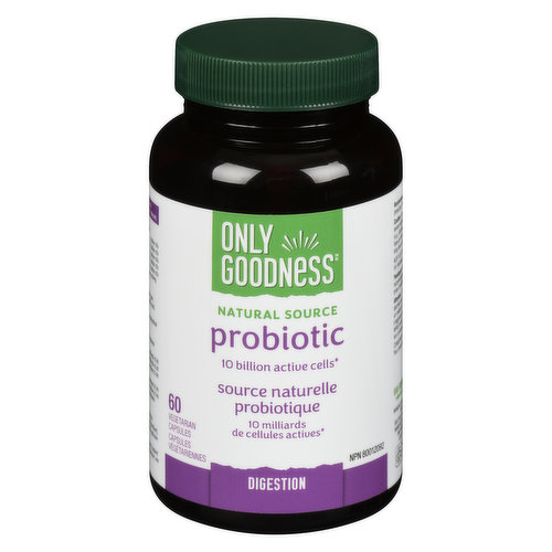 10 Billion Active Cells. Helps Support Gastrointestinal Health. Vegetarian Capsules.