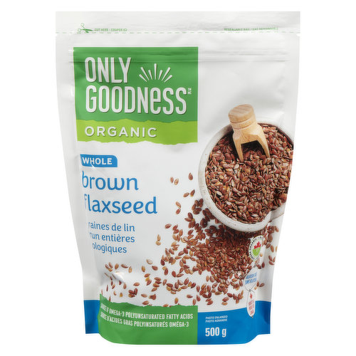 Only Goodness - Organic Whole Brown Flaxseed