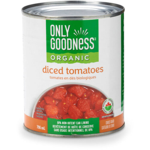 Only Goodness - Organic Diced Tomatoes