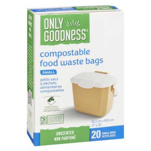 Only Goodness - Compostable Food Waste Bags, Small
