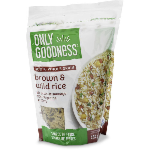 Only goodness - 100% Whole Grain Brown & Wild Rice