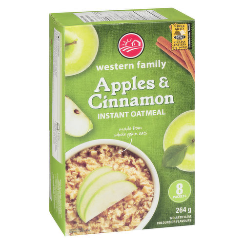 Western Family - Instant Oatmeal Apples & Cinnamon