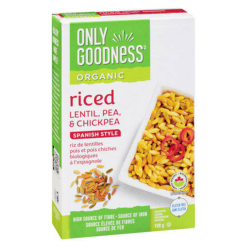 ONLY GOODNESS - Organic Riced Lentil, Pea & Chickpea - Spanish Style