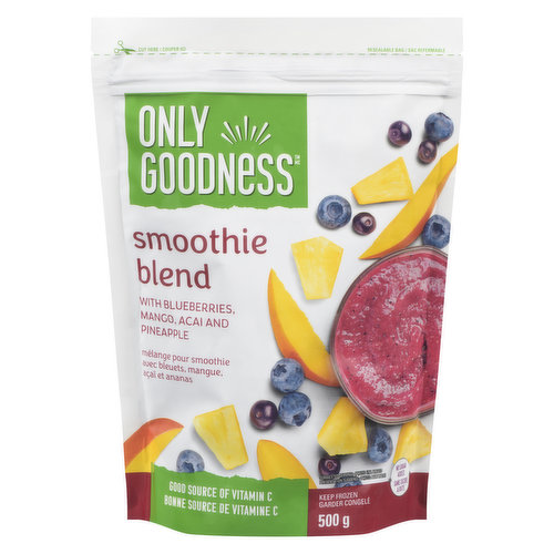 Only Goodness - Fruit Smoothie Blend- Dragon Fruit, Pineapple