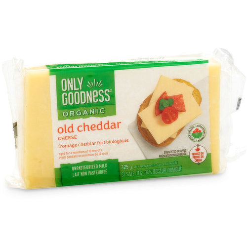 ONLY GOODNESS - Organic Old Cheddar Cheese Block