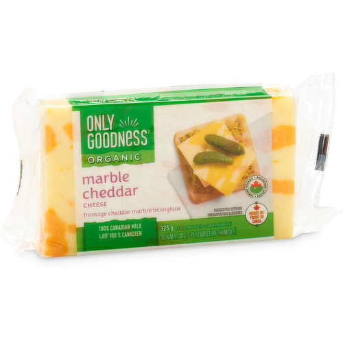 Only Goodness - Organic Marble Cheddar Cheese Block