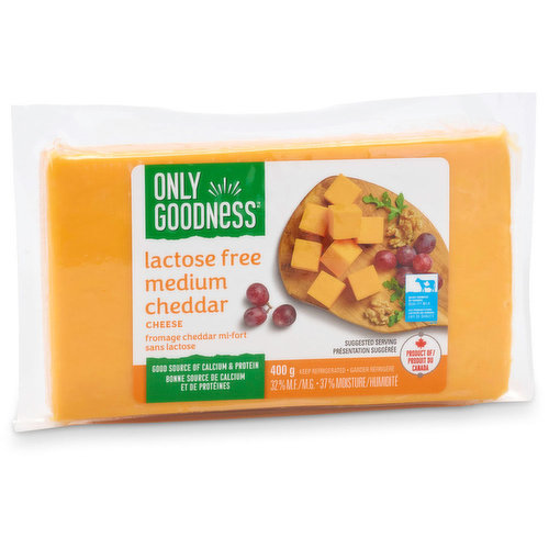 Only goodness - Lactose Free Medium Cheddar