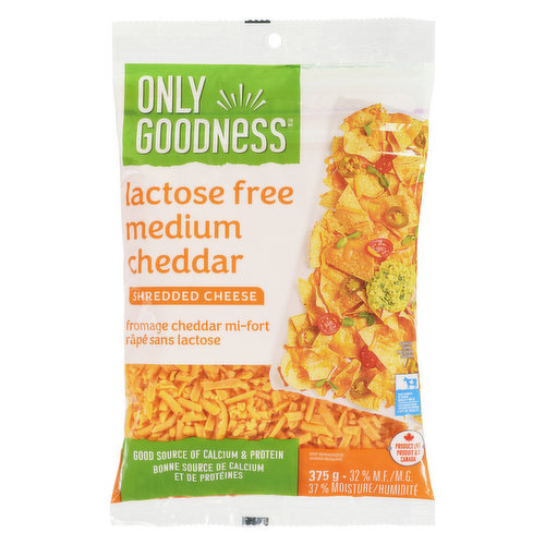 Only goodness - Lactose Free Medium Cheddar Shredded Cheese